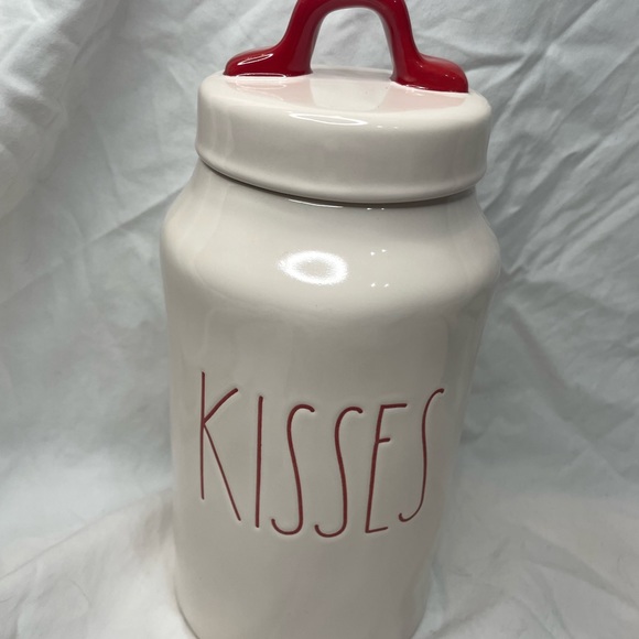 Rae Dunn Accents Rae Dunn Kisses Red Valentines Day Canister Poshmark